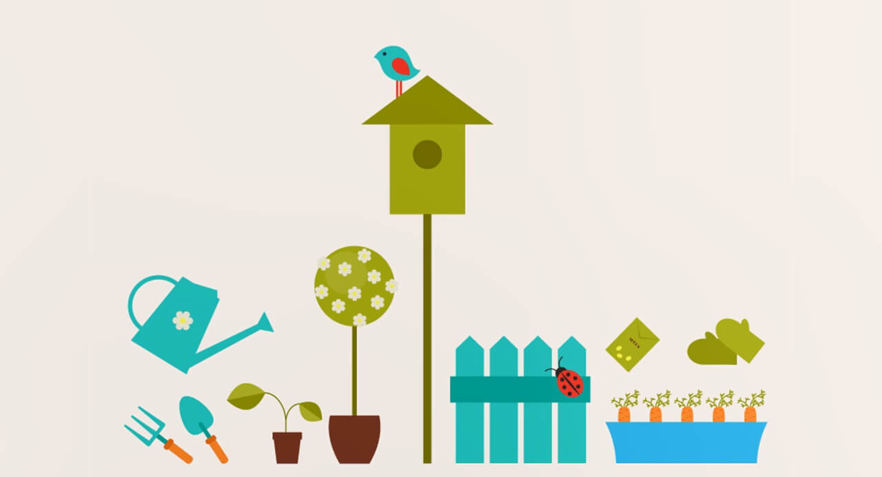 Garden-Property-Flat-Design