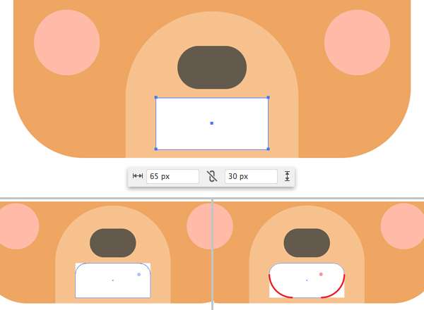 Membuat Icon Flat Design Character Beruang tahap 10