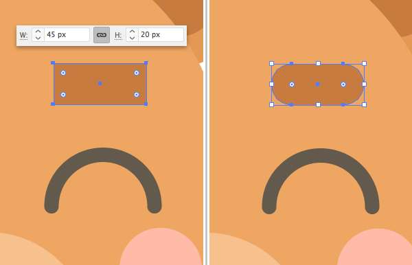 Membuat Icon Flat Design Character Beruang tahap 11