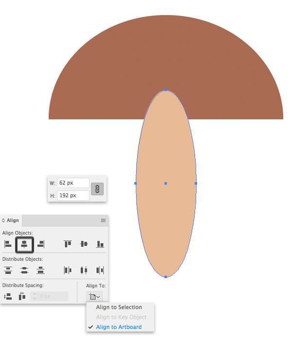 Flat Design Jamur Musim Gugur di Adobe Illustrator Membuat Jamur Flat Design Vector di Adobe Illustrator 02