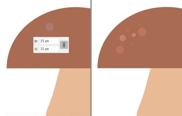 Flat Design Jamur Musim Gugur di Adobe Illustrator Membuat Jamur Flat Design Vector di Adobe Illustrator 05