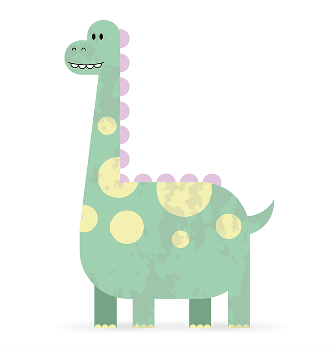 Tutorial Flat Design Dinosaurus Lucu Adobe Illustrator