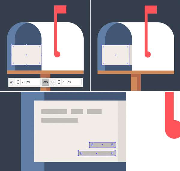 Tutorial Icon Flat Design Kotak Surat di Adobe Illustrator 09