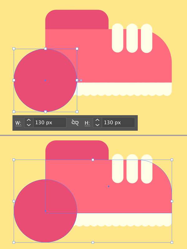 Tutorial Icon Design Shoes "Flat Design" di Illustrator Tutorial-Menggambar-Ikon-Sepatu-Flat-Design-06