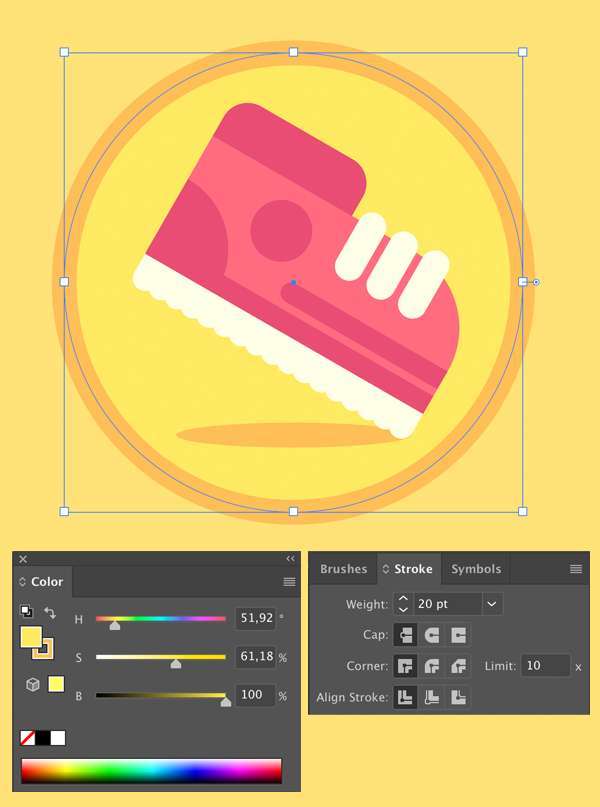Tutorial Icon Design Shoes "Flat Design" di Illustrator Tutorial-Menggambar-Ikon-Sepatu-Flat-Design-10