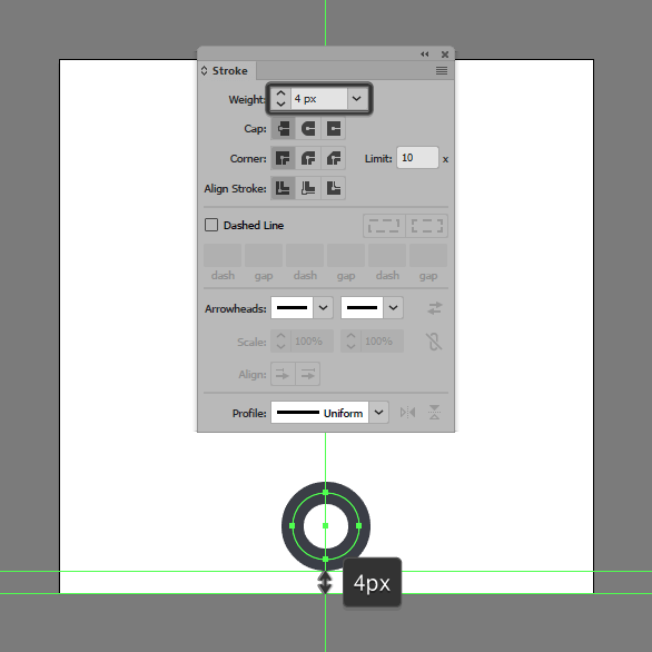 Tutorial Ikon Flat Design Kunci Kuno di Adobe Illustrator 02
