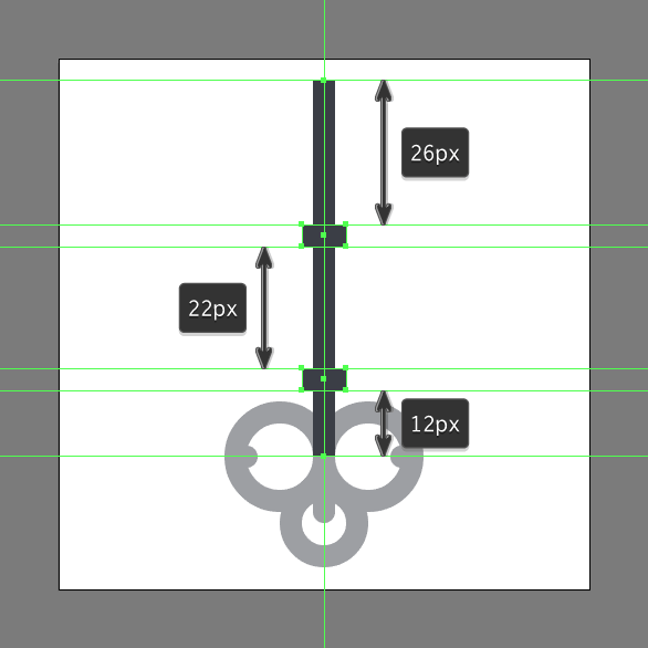 Tutorial Ikon Flat Design Kunci Kuno di Adobe Illustrator 07