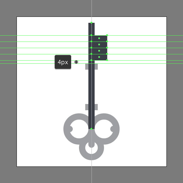 Tutorial Ikon Flat Design Kunci Kuno di Adobe Illustrator 08