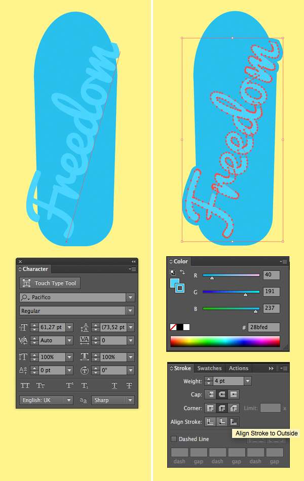Tutorial Membuat Flat Design Skateboards Menggunakan Adobe Illustrator 08