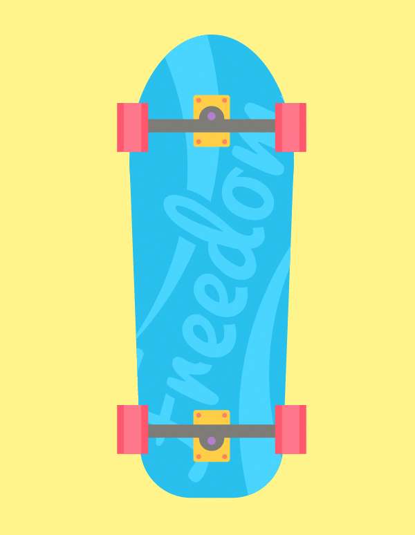 Tutorial Membuat Flat Design Skateboards Menggunakan Adobe Illustrator 10