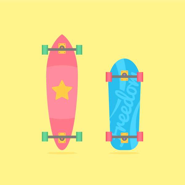 Tutorial Membuat Flat Design Skateboards Menggunakan Adobe Illustrator
