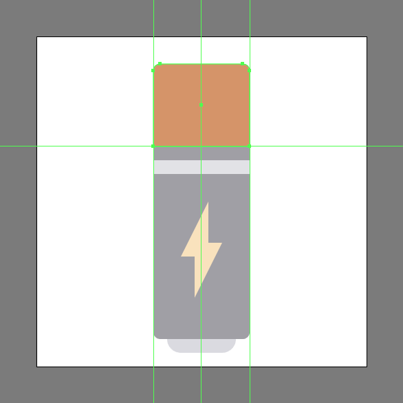 Tutorial Desain Ikon "Flat Design" Battery di Illustrator Tutorial Membuat Ikon Baterai di Adobe Illustrator CC 08