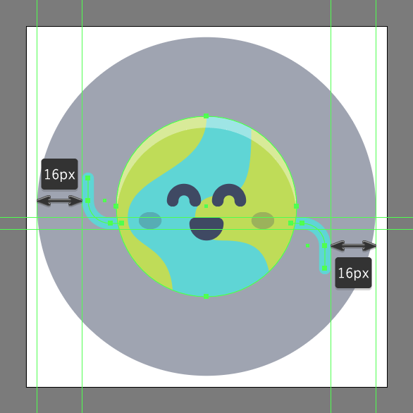Tutorial Membuat Ikon Emoji Bumi di Adobe Illustrator CC 12