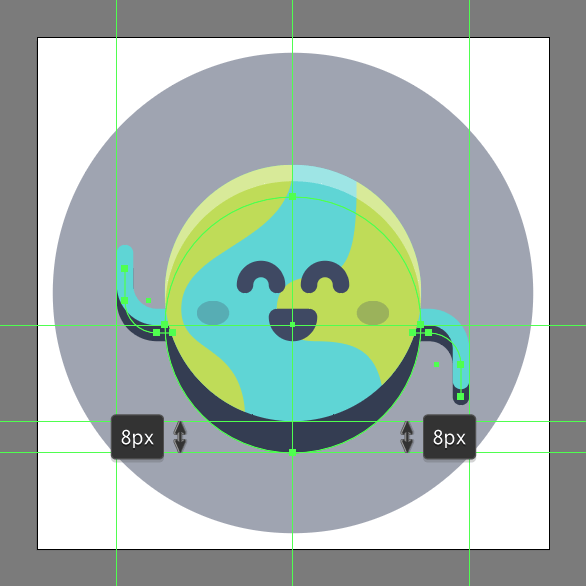 Tutorial Membuat Ikon Emoji Bumi di Adobe Illustrator CC 13