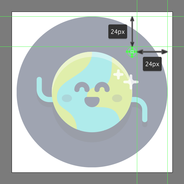 Tutorial Membuat Ikon Emoji Bumi di Adobe Illustrator CC 15