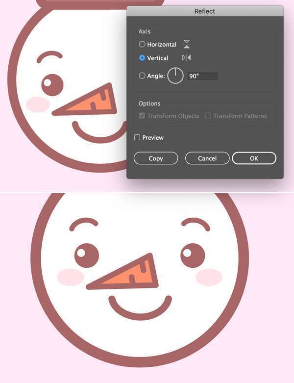 Tutorial Membuat Ikon Karakter Snowman di Adobe Illustrator 10