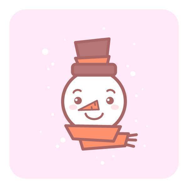 Tutorial Membuat Ikon Karakter Snowman di Adobe Illustrator