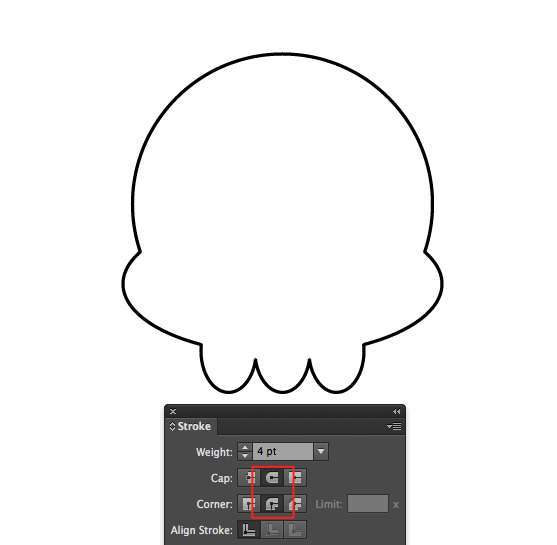 Tutorial Vektor Flat Design Tengkorak di Adobe Illustrator 03