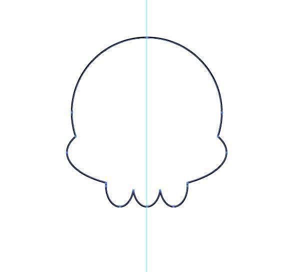 Tutorial Vektor Flat Design Tengkorak di Adobe Illustrator 05