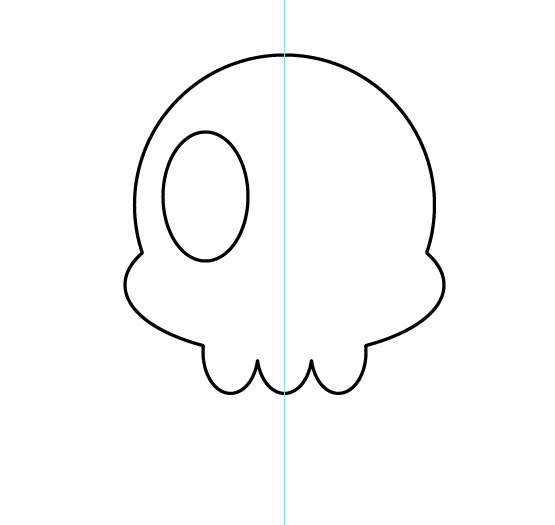 Tutorial Vektor Flat Design Tengkorak di Adobe Illustrator 06