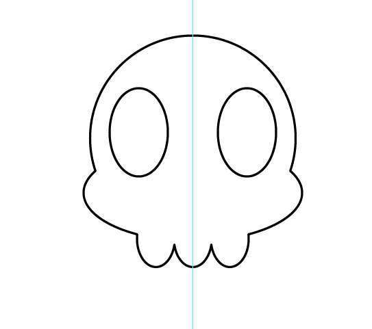 Tutorial Vektor Flat Design Tengkorak di Adobe Illustrator 08
