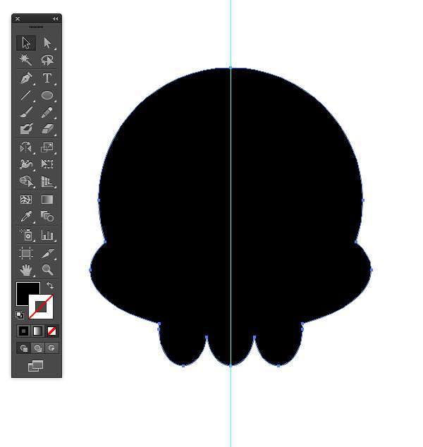 Tutorial Vektor Flat Design Tengkorak di Adobe Illustrator 12