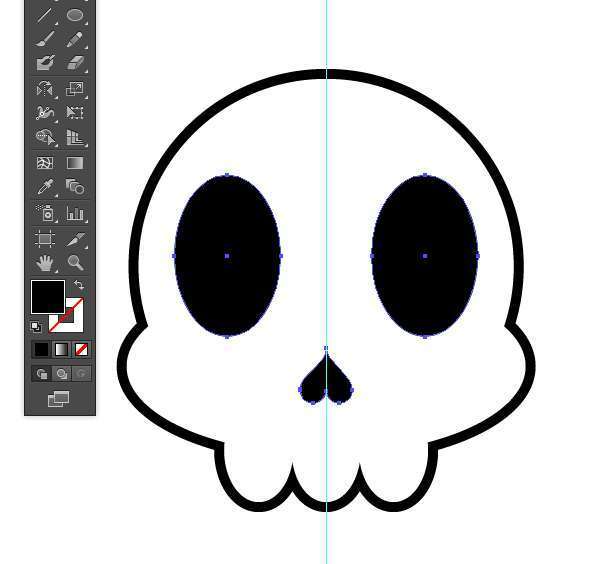 Tutorial Vektor Flat Design Tengkorak di Adobe Illustrator 15