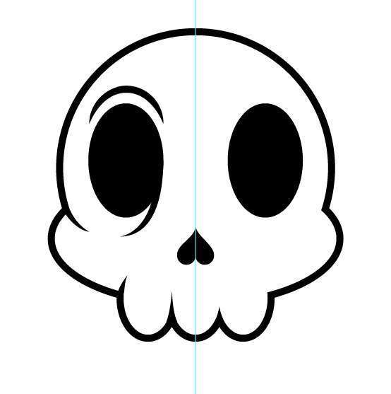 Tutorial Vektor Flat Design Tengkorak di Adobe Illustrator 17