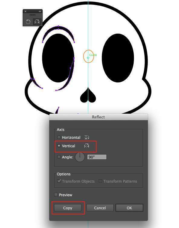 Tutorial Vektor Flat Design Tengkorak di Adobe Illustrator 18