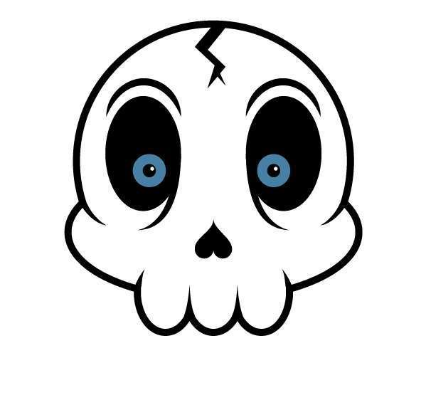 Tutorial Vektor Flat Design Tengkorak di Adobe Illustrator 21