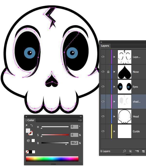 Tutorial Vektor Flat Design Tengkorak di Adobe Illustrator 22