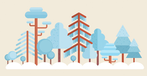 Tutorial Membuat Flat Design Musim Dingin di Adobe Illustrator CC 26