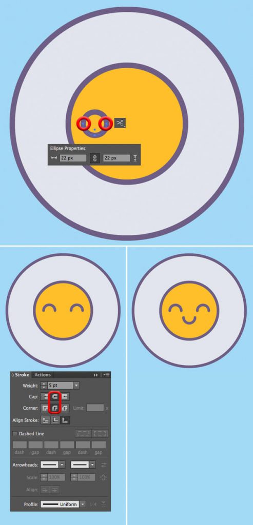 Tutorial Membuat Vektor Telur di Adobe Illustrator CC 03