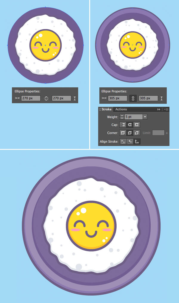 Tutorial Membuat Vektor Telur di Adobe Illustrator CC 07
