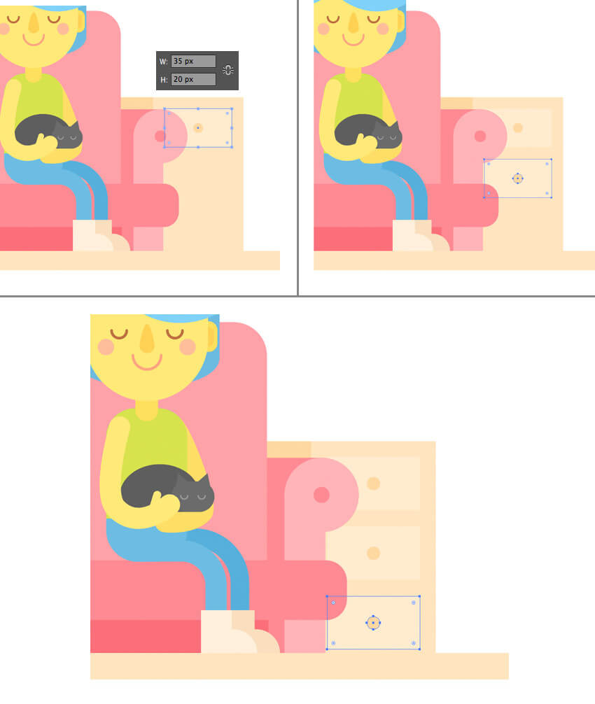 Tutorial Membuat Interior Flat Desain Flat di Adobe Illustrator CC 22