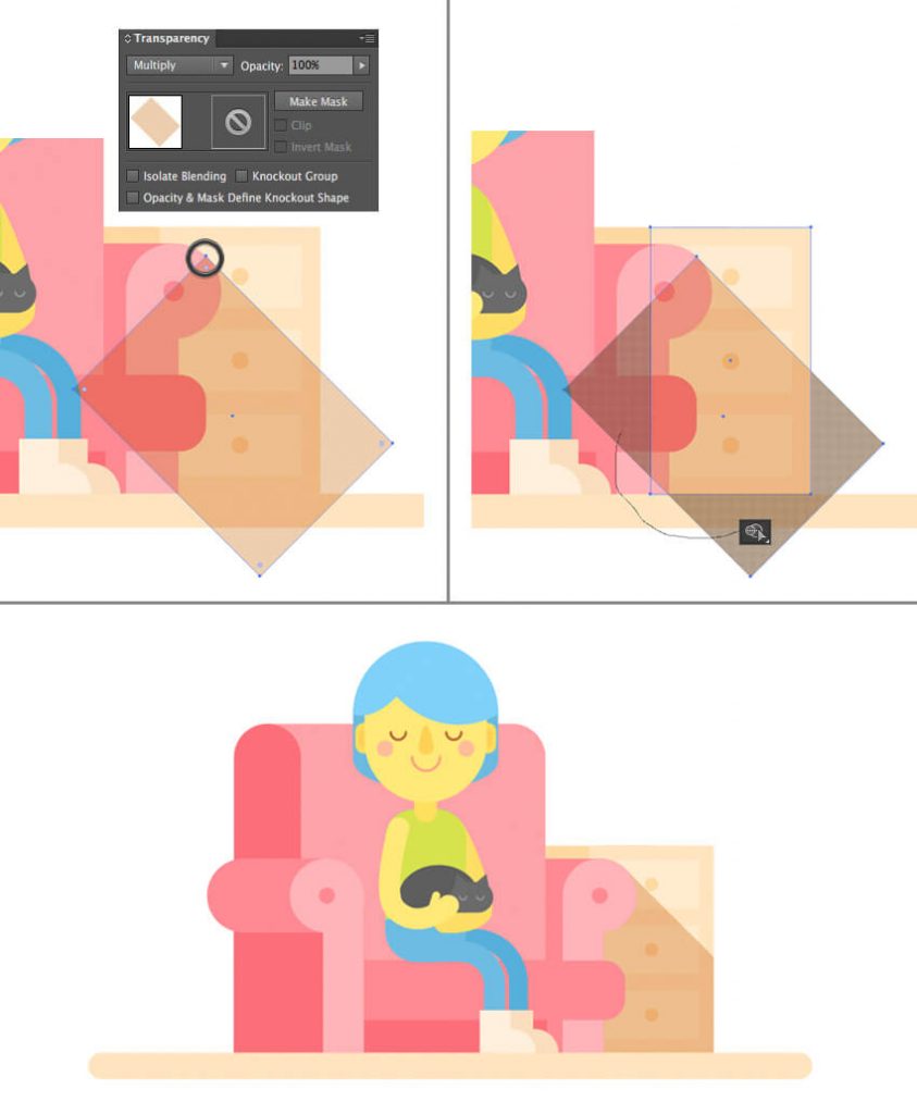 Tutorial Membuat Interior Flat Desain Flat di Adobe Illustrator CC 23