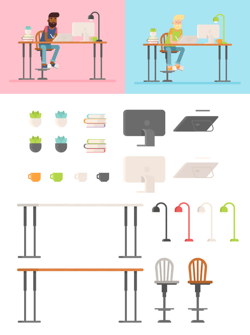 Tutorial Membuat Karakter "Flat Design" di Illustrator CC tutorial-membuat-karakter-flat-design-di-adobe-illustrator-cc 01